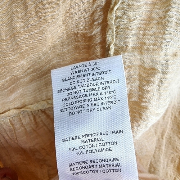 SEE BY CHOLE Pheasant Ruffled Top Size 38 - Picture 9 of 10